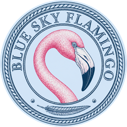 Blue Sky Flamingo